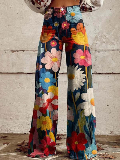 Marise | Pantaloni retro a gamba larga