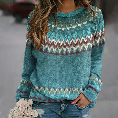 MAGLIONE REGINA CON MOTIVO A ONDE RETRÒ