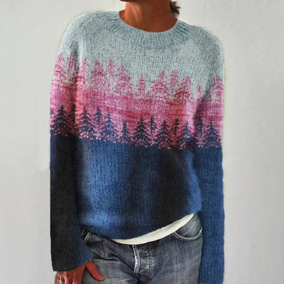 MAGLIONE REGINA CON MOTIVO A ONDE RETRÒ
