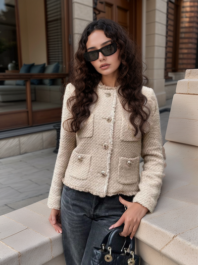 Giacca "Eleganza Francese" in Bouclé