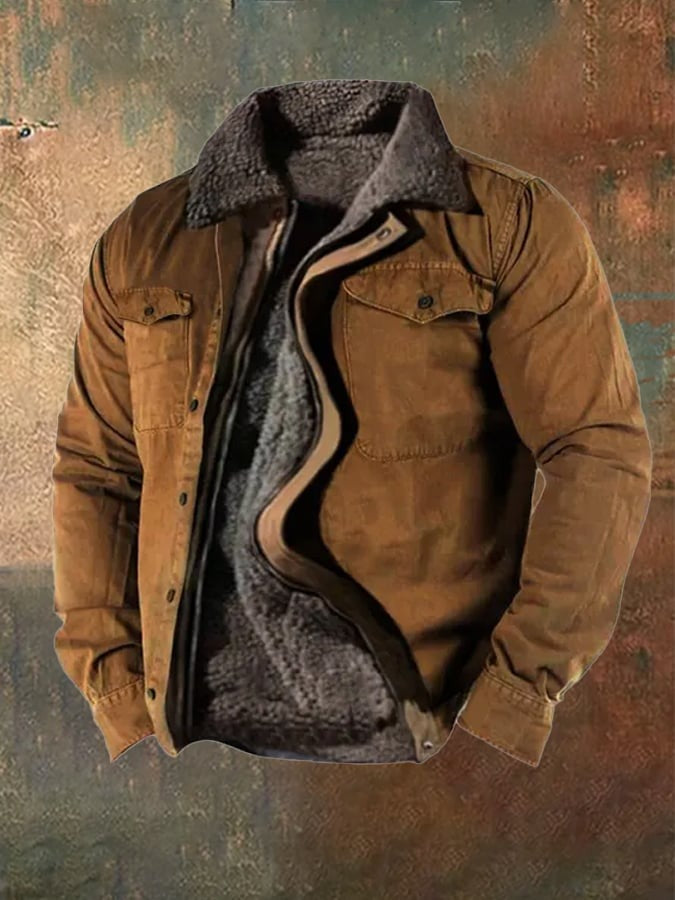 DuttonVibe - Klassische Western-Arbeitsjacke aus Baumwolle