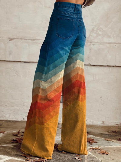 Marise | Pantaloni retro a gamba larga